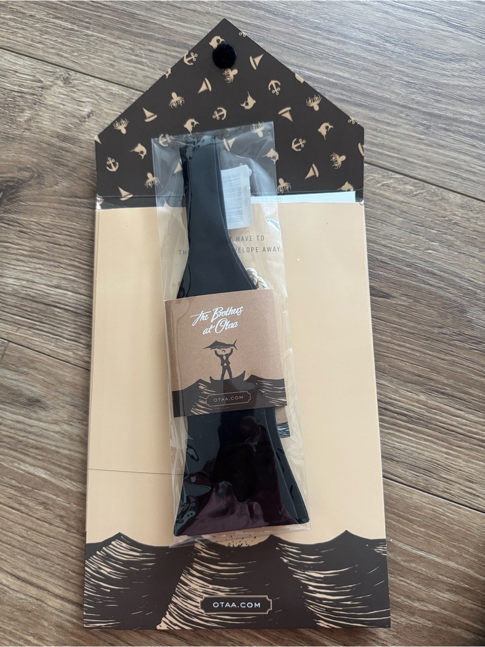 The Brothers at Otaa Black Bottle Tote